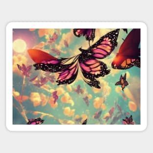 Through eyes of a butterfly Sticker